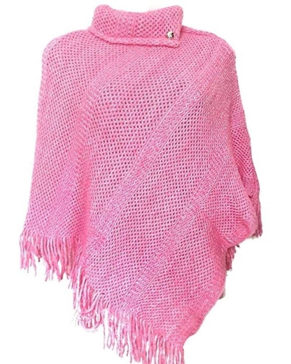 Trendy Poncho - Pink, M