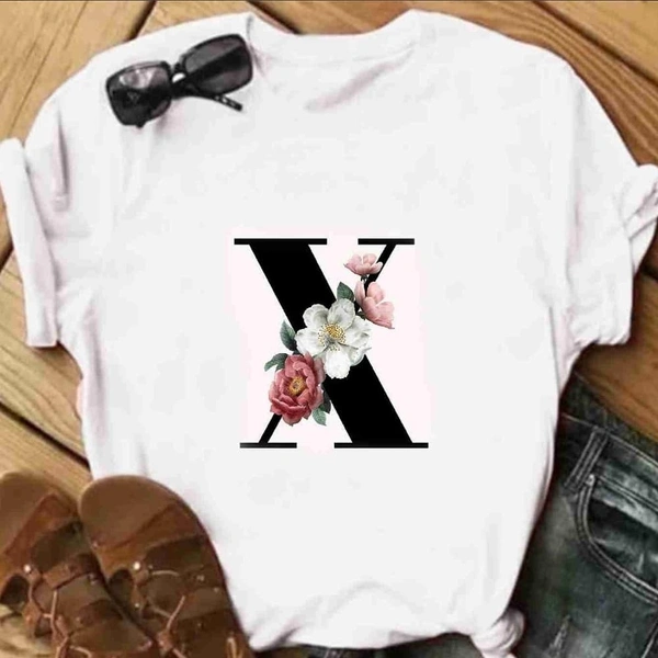 X-Alphabet Printed T-shirt  - M