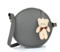 Round Sling Bad With Teddy - Dark Brown