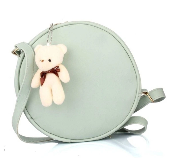 Round Sling Bad With Teddy - Dark Brown