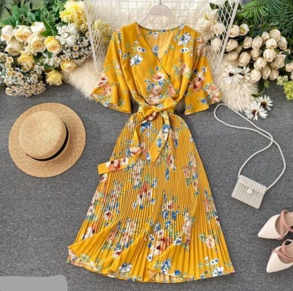Urbane Ravishing Women Dresses - Mustard, XL