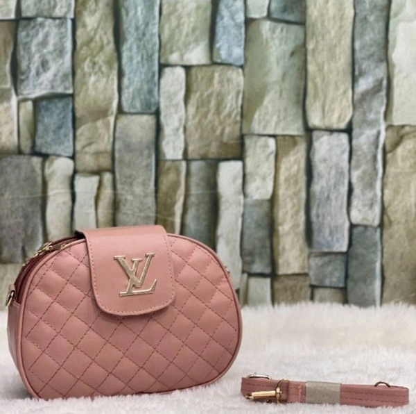 Trendy PU sling bags - Peach