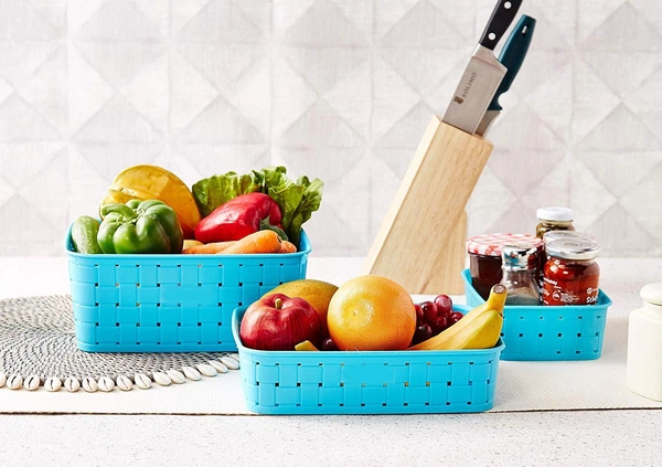 0062 Smart Baskets for Storage(Set of 3) - 1.094 kgs, India