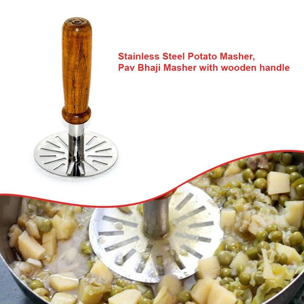 0064A Paubhaji Masher used in all kinds of household and kitchen places for mashing and making paubhajis. - 0.31 kgs, India