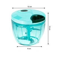 0065 Manual Stainless Steel Compact Extra Sharp Hand Held Vegetable Chopper/Slicer with 5 Blades (750 ml) - 0.495 kgs, India