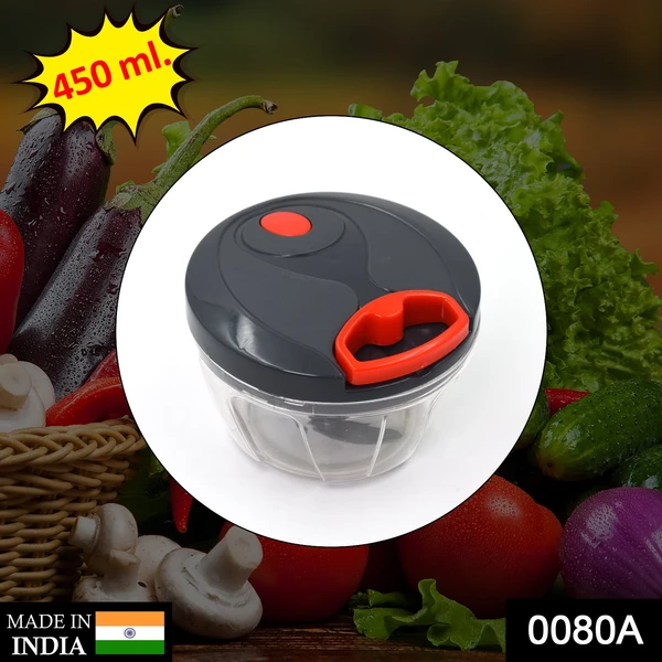 0080 A Atm Chopper 450 ML used for chopping and cutting of various fruits and vegetables in all kinds f household kitchen purposes and all. - India, 0.348 kgs
