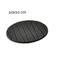 0129 6 pcs Useful Round Shape Plain Silicone Cup Mat Coaster Drinking Tea Coffee Mug Wine Mat for Home - 0.04 kgs, India