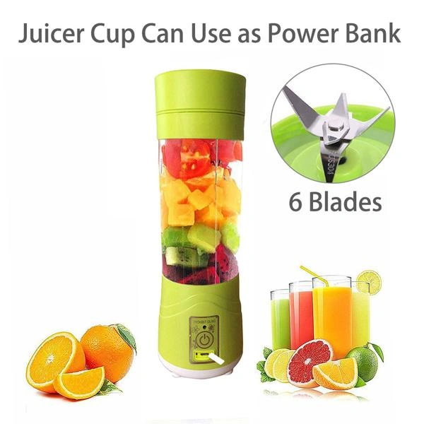 0133 Portable USB Electric Juicer - 6 Blades (Protein Shaker) - 0.506 kgs, China
