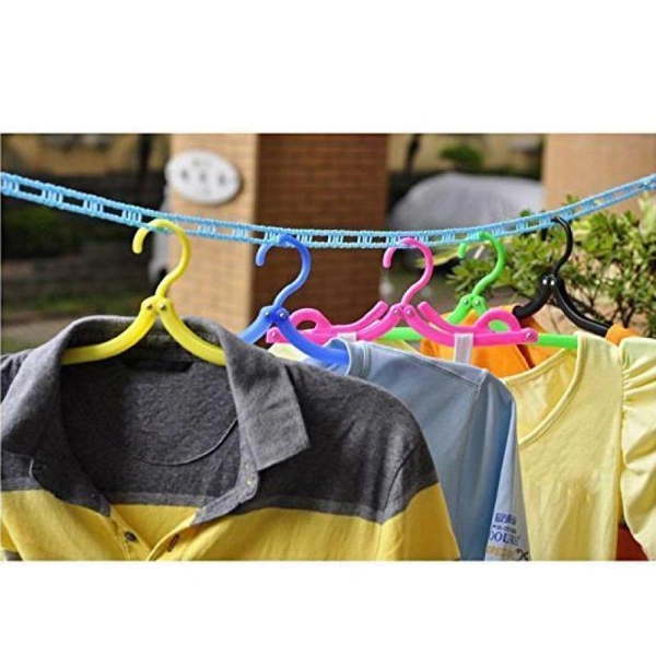 0190 Clothesline Drying Nylon Rope with Hooks - 0.1 kgs, China