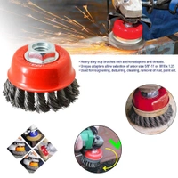 0195 Wire Wheel Cup Brush (Black) - 0.221 kgs, China