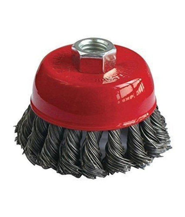 0195 Wire Wheel Cup Brush (Black) - 0.221 kgs, China