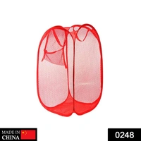 0248 Laundry Hamper Mesh Fabric For Ventilation Foldable Storage Pop Up Clothes Basket - 0.145 kgs, China