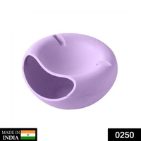 0250 Pista Nut Fruit Platter Serving Bowl With Mobile Phone Holder by HomeFast - 0.8 kgs, India