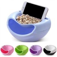 0250 Pista Nut Fruit Platter Serving Bowl With Mobile Phone Holder by HomeFast - 0.8 kgs, India