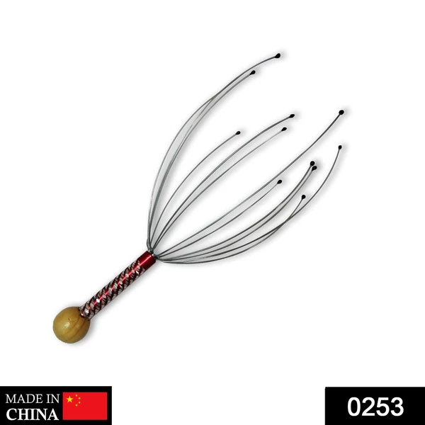 0253 Hand Held Scalp Head Massager Stress Relief - China, 0.275 kgs