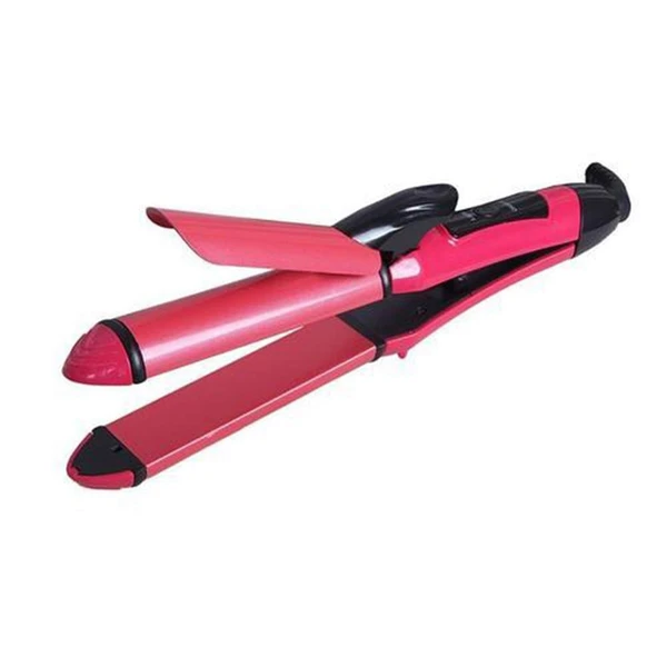 0385 2 in 1 Hair Straightener and Curler Machine For Women | Curl & Straight Hair Iron - China, 0.252 kgs