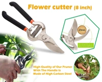 0466 Garden Shears Pruners Scissor (8 inch) - 0.19 kgs, China