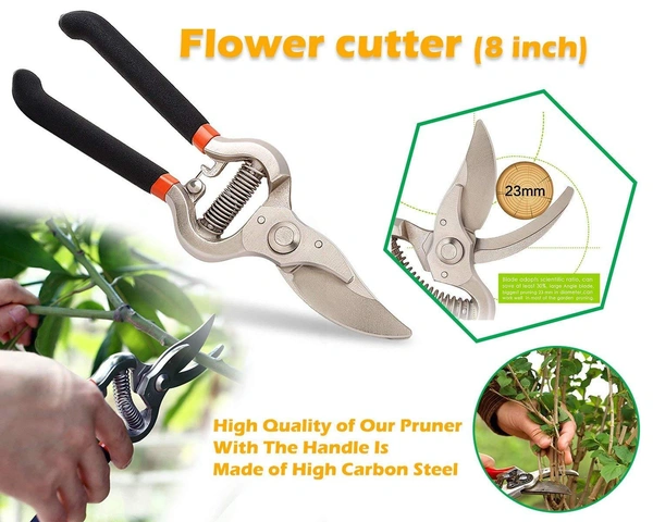 0466 Garden Shears Pruners Scissor (8 inch) - 0.19 kgs, China