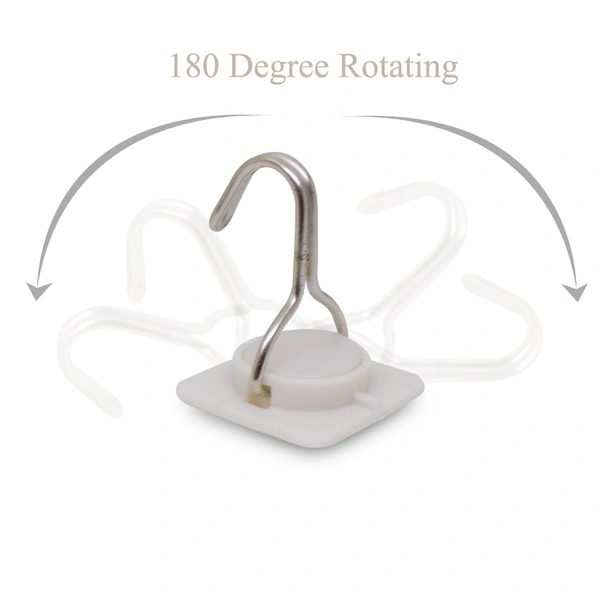 0499 Multipurpose Strong Small Stainless Steel Adhesive Wall Hooks(2pc) - 0.093 kgs, China