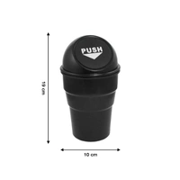 0537 B Car Dustbin widely used in many kinds of places like offices, household, cars, hospitals etc. for storing garbage and all rough stuffs. - India, 0.421 kgs