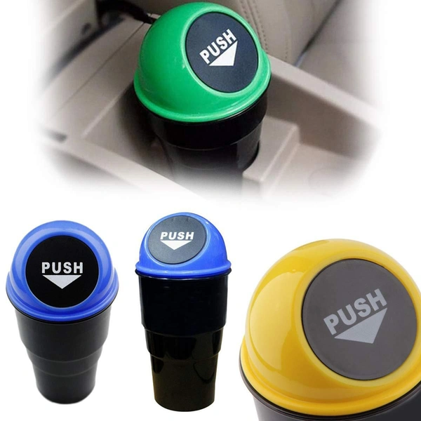 0537 Car dustbin Garbage, Mini Car Trash Can, Small Automatic Portable Trash Can for Car, Home, Office. - 0.32 kgs, India