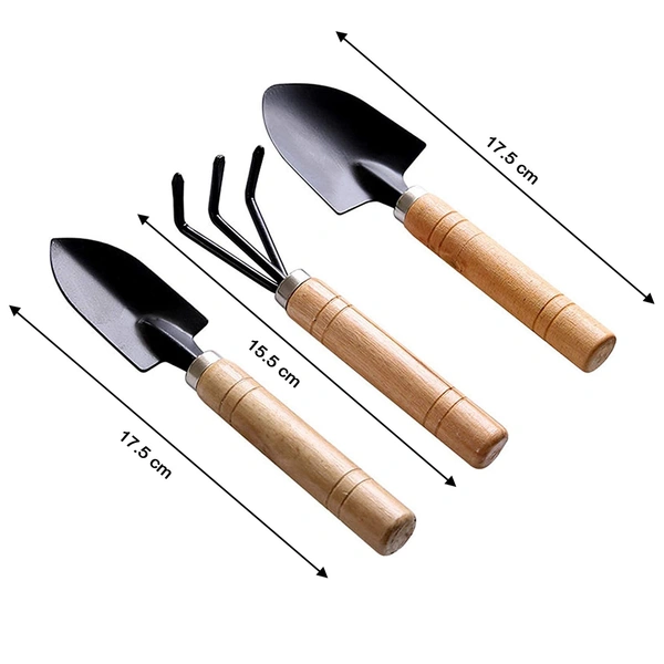 0541 Small sized Hand Cultivator, Small Trowel, Garden Fork (Set of 3) - 0.09 kgs, China