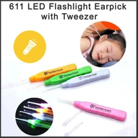 0611 LED Flashlight Earpick with Tweezer - 0.06 kgs, China