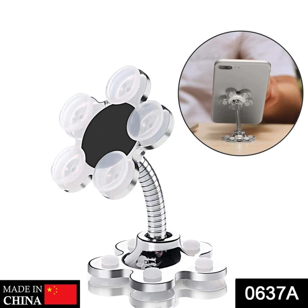 0637A Phone Holder, 360°Rotatable Phone Stand Multi-Function Double-Sided Suction Cup Mobile Phone Holder - China, 0.082 kgs