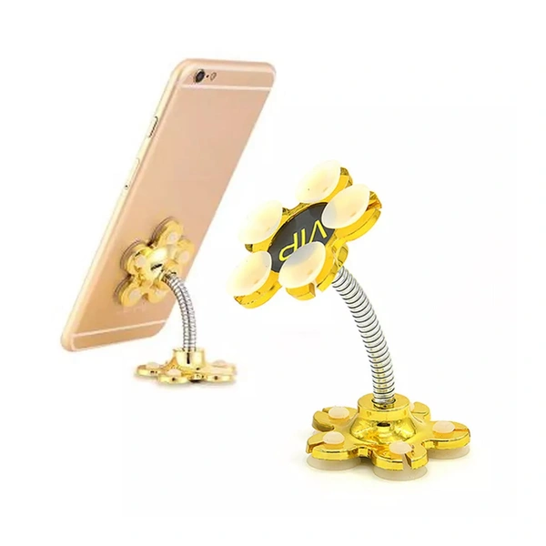 0637A Phone Holder, 360°Rotatable Phone Stand Multi-Function Double-Sided Suction Cup Mobile Phone Holder - 0.082 kgs, China