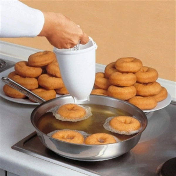 0646 Mini Donut Maker Dispenser - Plastic Vada/Meduwada Maker - 0.46 kgs, India