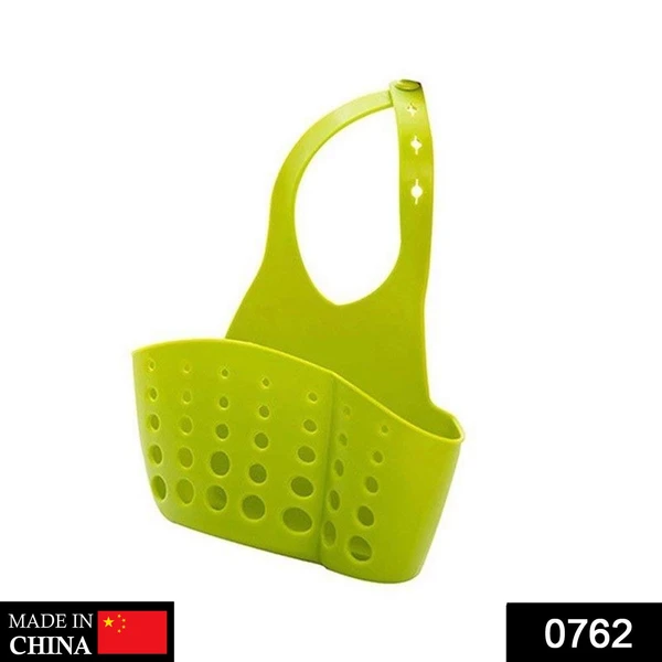 0762 Adjustable Kitchen Bathroom Water Drainage Plastic Basket/Bag with Faucet Sink Caddy - China, 0.105 kgs