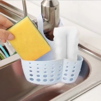 0762 Adjustable Kitchen Bathroom Water Drainage Plastic Basket/Bag with Faucet Sink Caddy - 0.105 kgs, China