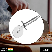 0831 Stainless Steal Pizza Cutter and for Sandwiches Pastry - 0.064 kgs, India