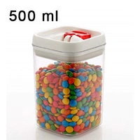 0853 Airtight Kitchen Container with Flip Lock for Multipurpose Use (500 ml) - 0.147 kgs, India