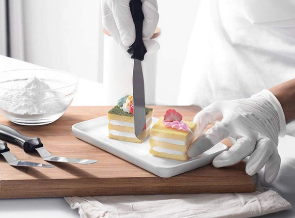 1126 Multi-function Cake Icing Spatula Knife - Set of 3 Pieces - 0.09 kgs, India