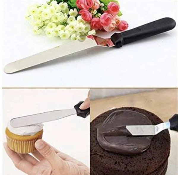 1126 Multi-function Cake Icing Spatula Knife - Set of 3 Pieces - 0.09 kgs, India