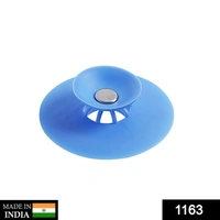 1163 Creative 2-in-1 Silicone Sewer Sink Sealer Cover Drainer (multicolour) - 0.07 kgs, China