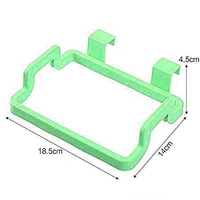1168 Kitchen Plastic Garbage Bag Rack Holder ( Green Color ) - 0.24 kgs, India