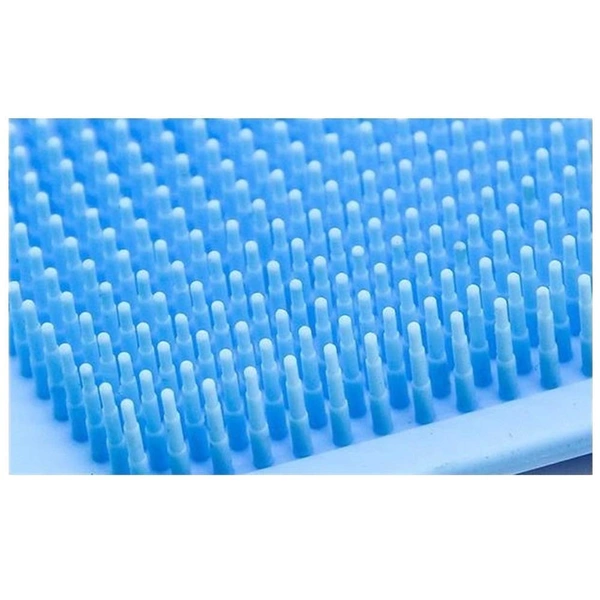 1302 Silicone Body Back Scrubber Double Side Bathing Brush for Skin Deep Cleaning, Scrubber Belt - 0.22 kgs, China