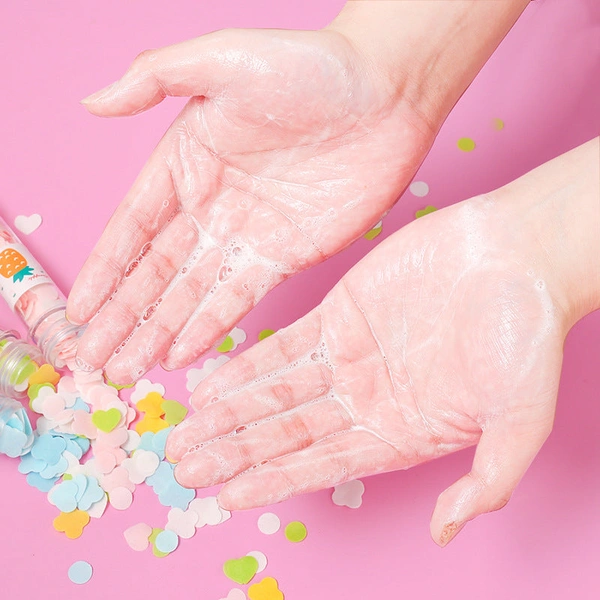 1319 Portable Hand Washing Bath Flower Shape Paper Soap Strips In Test Tube Bottle - 0.035 kgs, China