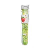1319 Portable Hand Washing Bath Flower Shape Paper Soap Strips In Test Tube Bottle - 0.035 kgs, China