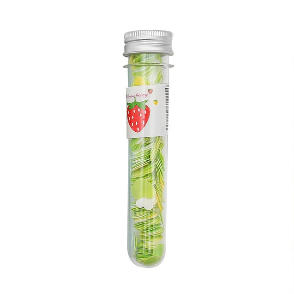 1319 Portable Hand Washing Bath Flower Shape Paper Soap Strips In Test Tube Bottle - 0.035 kgs, China