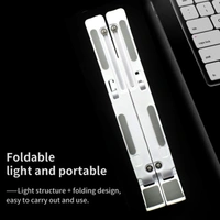 1320 Adjustable Laptop Stand Holder with Built-in Foldable Legs and High Quality Fibre - 0.115 kgs, China