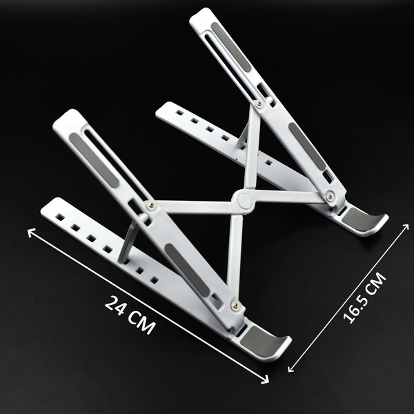 1320 Adjustable Laptop Stand Holder with Built-in Foldable Legs and High Quality Fibre - 0.115 kgs, China