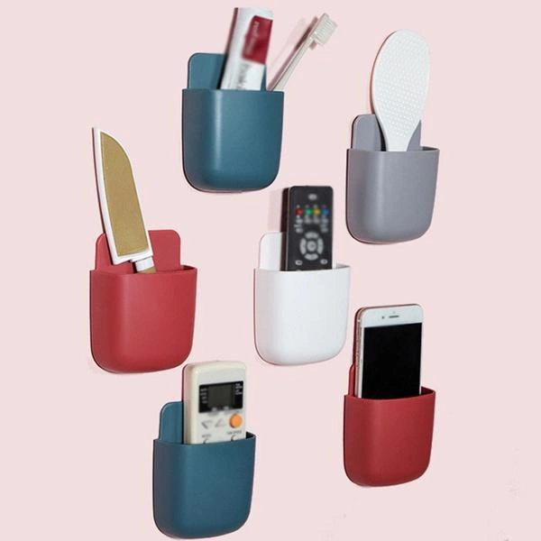 1379 Wall Mounted Storage Box Remote Storage Organizer Case (Multicolour) - 0.096 kgs, India