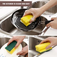 1429 Scrub Sponge 2 in 1 PAD for Kitchen, Sink, Bathroom Cleaning Scrubber (6 pc) - 0.35 kgs, India