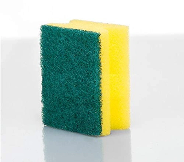 1429 Scrub Sponge 2 in 1 PAD for Kitchen, Sink, Bathroom Cleaning Scrubber (6 pc) - 0.35 kgs, India