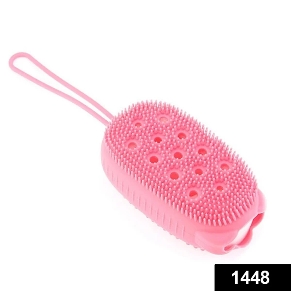 1448 Silicone Bubble Bath SPA Super Soft Body Scrubbing Brush - China, 0.13 kgs