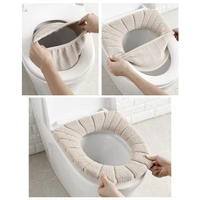 1458 Winter Comfortable Soft Toilet Seat Mat Cover Pad Cushion Plush - 0.41 kgs, China