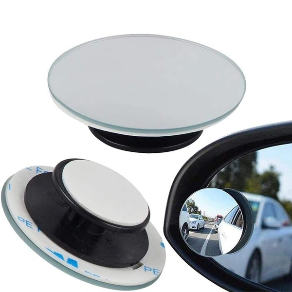 1512 Blind Spot Round Wide Angle Adjustable Convex Rear View Mirror - Pack of 2 - 0.033 kgs, China